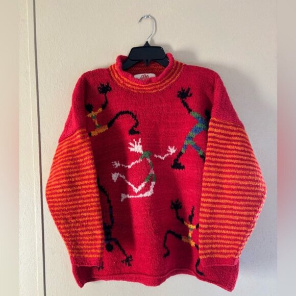 Amano Vintage We The People 100% wool hand knit sweater - Picture 1 of 5